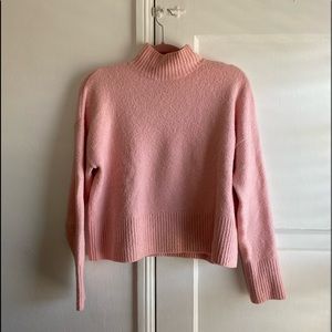 Pink mockneck sweater from & Other Stories